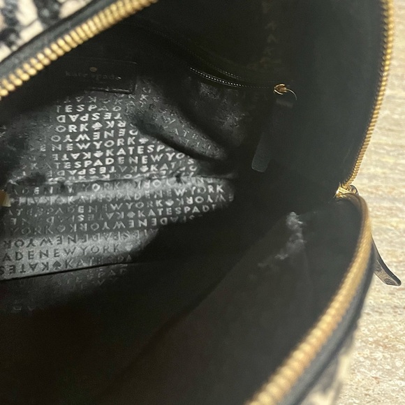 NWOT Kate Spade ♠️ black and animal print 109% cow leather small backpack - Picture 14 of 15